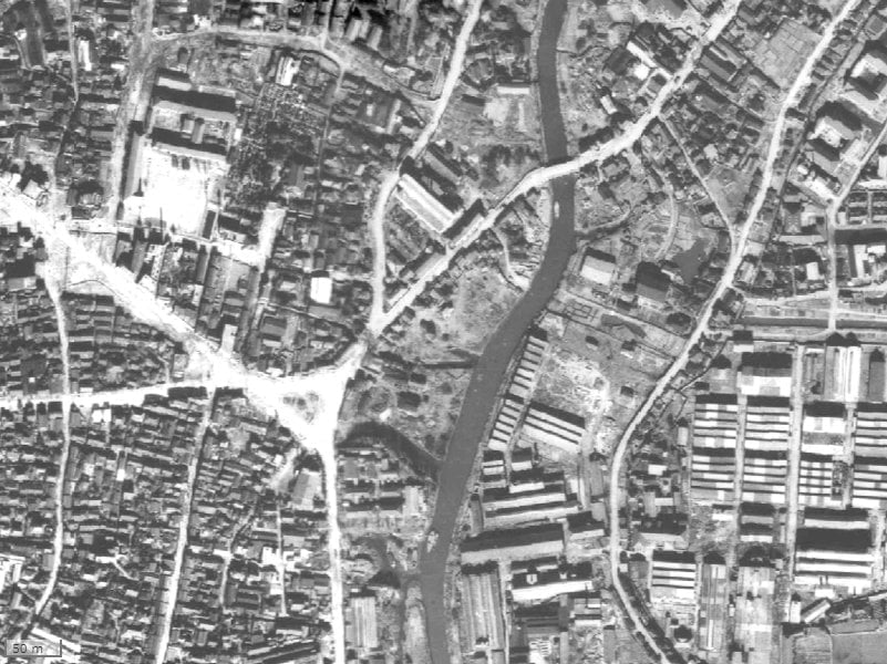 【1945～1950年度撮影】昔のブランズ川口本町の場所・周辺環境