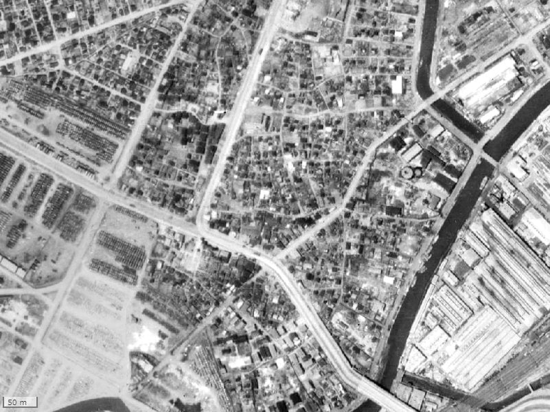 【1945～1950年度撮影】昔のロワール横浜西の場所・周辺環境