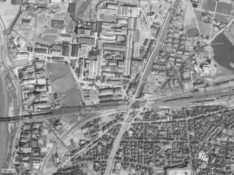 【1945～1950年度撮影】昔のシティテラス金町の場所・周辺環境