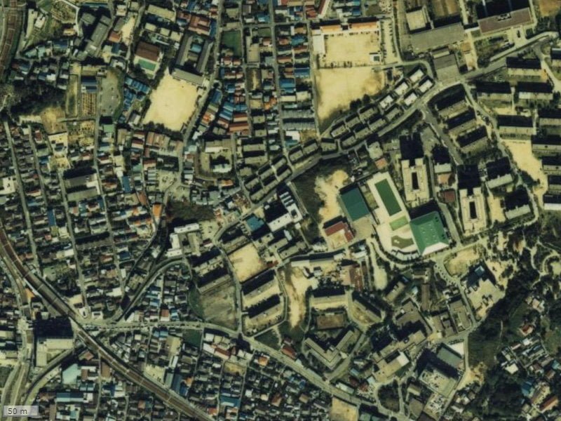 【1979～1983年度撮影】昔の豊津パークハイツの場所・周辺環境