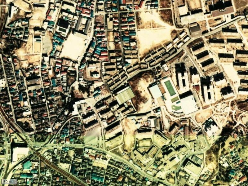 【1974～1978年度撮影】昔の豊津パークハイツの場所・周辺環境