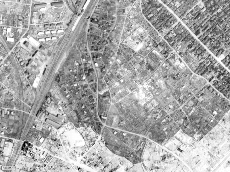【1945～1950年度撮影】昔のシティインデックス板橋の場所・周辺環境