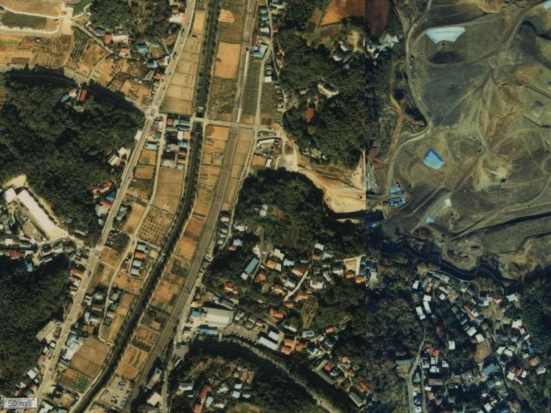 【1984～1986年度撮影】昔のザ・パークハウス上麻生の場所・周辺環境