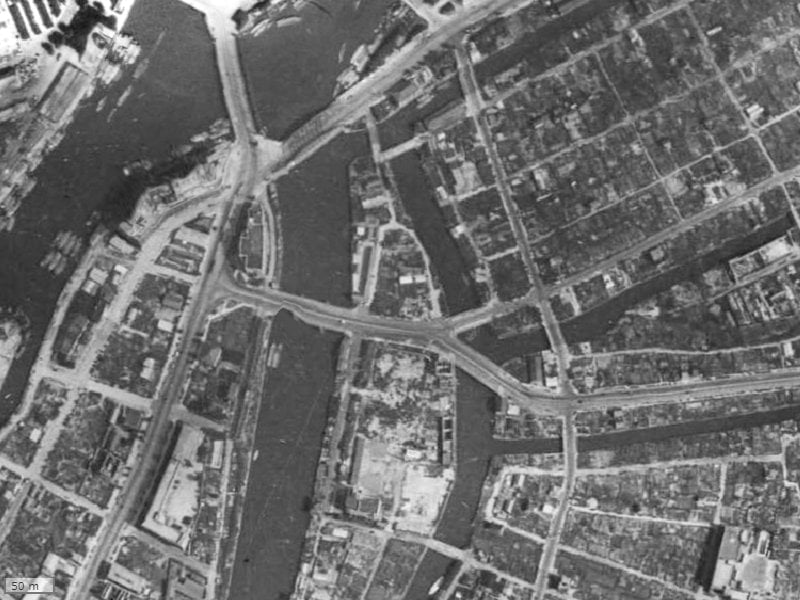 【1945～1950年度撮影】昔のマツダファミリーハイツ阿波座の場所・周辺環境