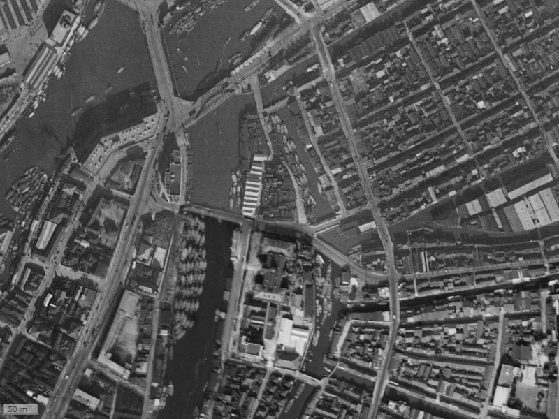 【1936～1942年度撮影】昔のマツダファミリーハイツ阿波座の場所・周辺環境