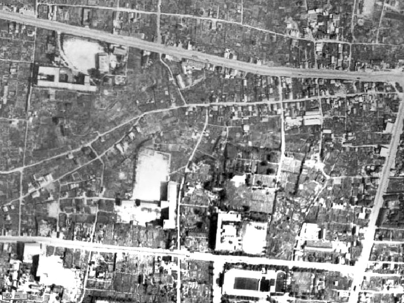 【1945~1950年度撮影】昔のグラン・ドムール真田山の場所・周辺環境