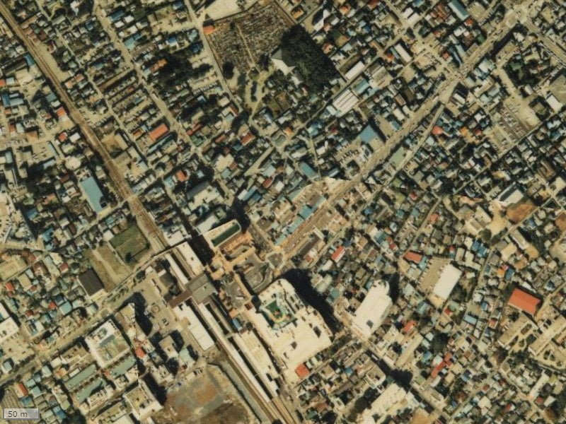 【1984～1986年度撮影】昔のシティタワー上尾駅前の場所・周辺環境