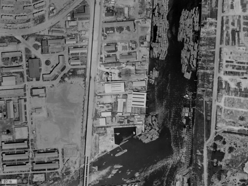 【1961～1969年度撮影】昔のワールドシティータワーズの場所・周辺環境