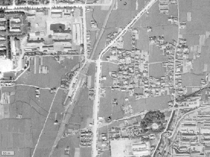 【1945～1950年度撮影】昔のリベール岡北スクエアの場所・周辺環境