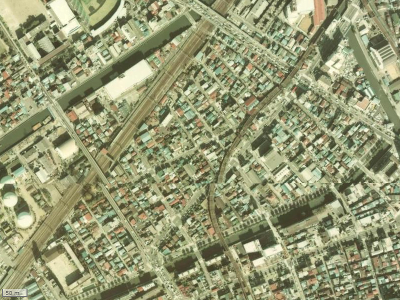 【1974～1978年度撮影】昔のグローベルザ・スイート横浜コアシスの場所・周辺環境