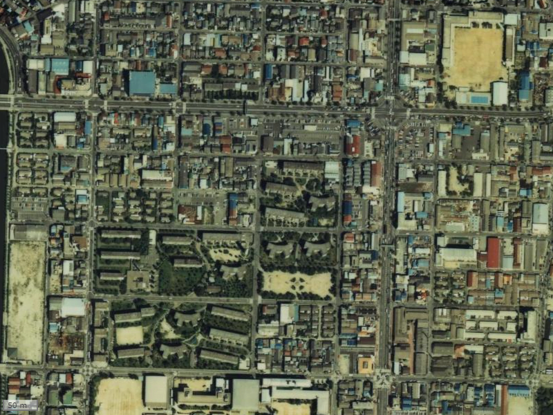 【1979～1983年度撮影】昔のシャレール関目26号棟の場所・周辺環境