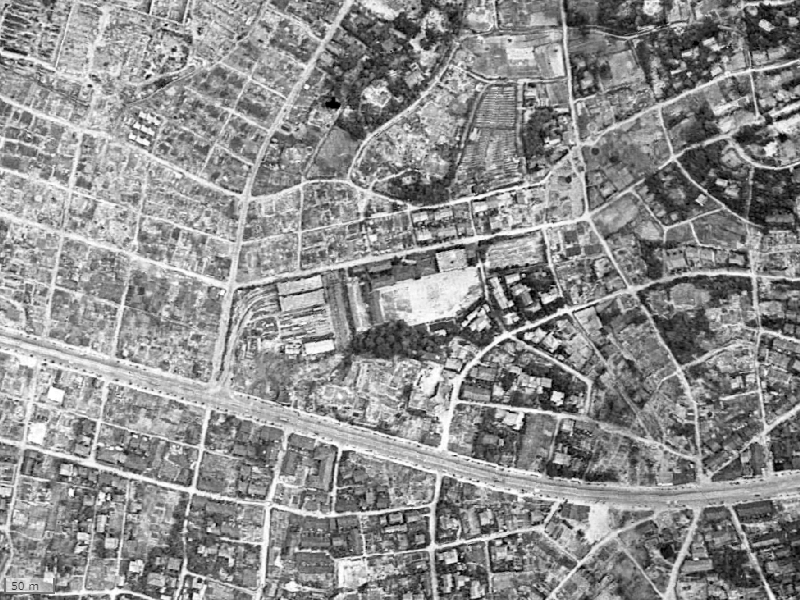 【1945～1950年度撮影】昔のグランドメゾン池下ザ・タワーの場所・周辺環境