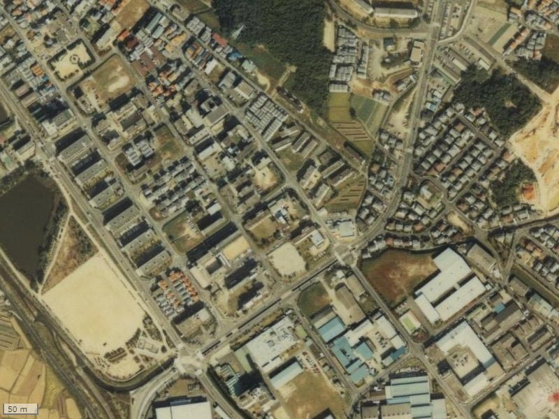 【1979~1983年度撮影】昔のリーベスト楠葉東山の場所・周辺環境