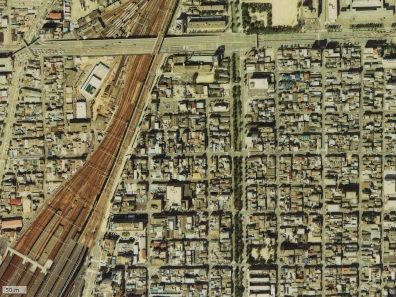 【1979～1983年度撮影】昔のヴェルディ岡山駅前の場所・周辺環境