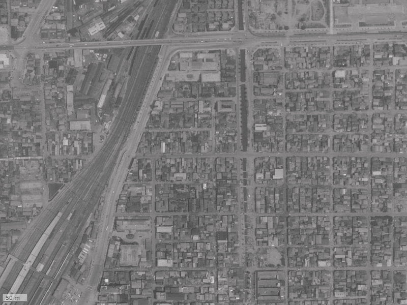 【1961～1969年度撮影】昔のヴェルディ岡山駅前の場所・周辺環境