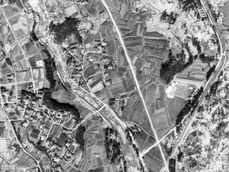 【1945～1950年度撮影】昔のパレ苦楽園口の場所・周辺環境