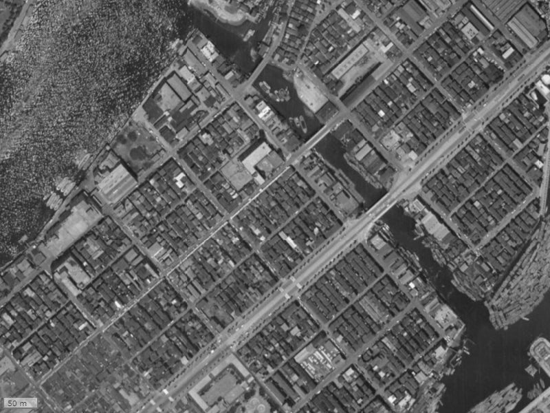 【1961～1969年度撮影】昔のアイ・マークタワーの場所・周辺環境