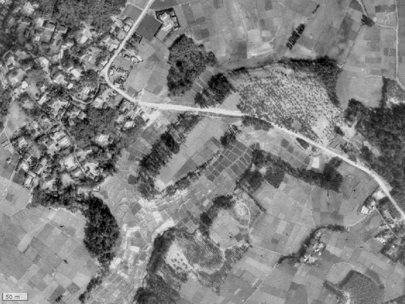 【1945~1950年度撮影】昔のグラン津田沼ヒルズの場所・周辺環境