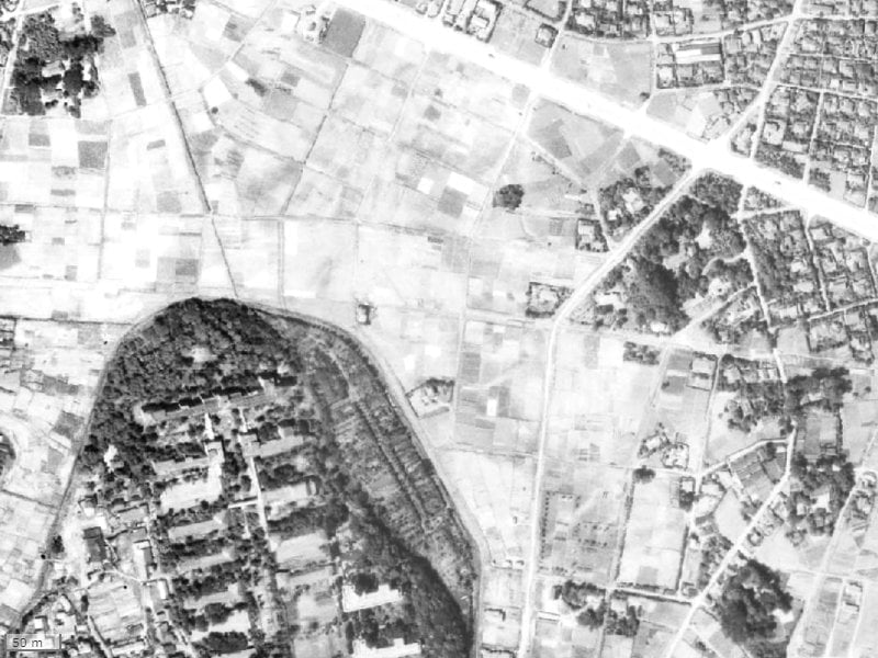 【1945～1950年度撮影】昔のマノー中野江原町の場所・周辺環境