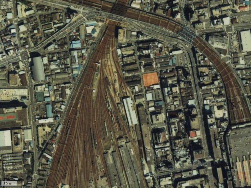 【1979～1983年度撮影】昔のグランフロント大阪オーナーズタワーの場所・周辺環境