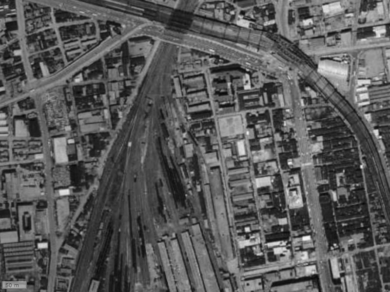 【1961～1969年度撮影】昔のグランフロント大阪オーナーズタワーの場所・周辺環境