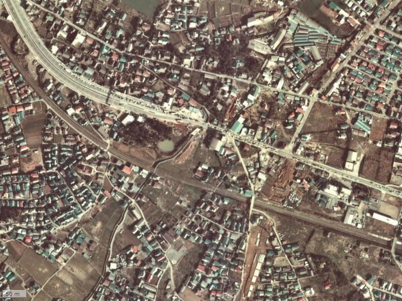 【1974～1978年度撮影】昔のグランドパレス安部山公園ステーションサイドの場所・周辺環境