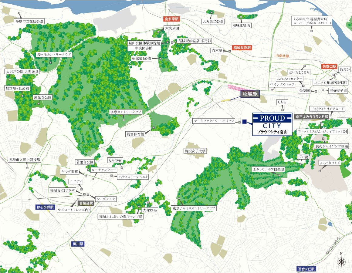 プラウドシティ南山の立地