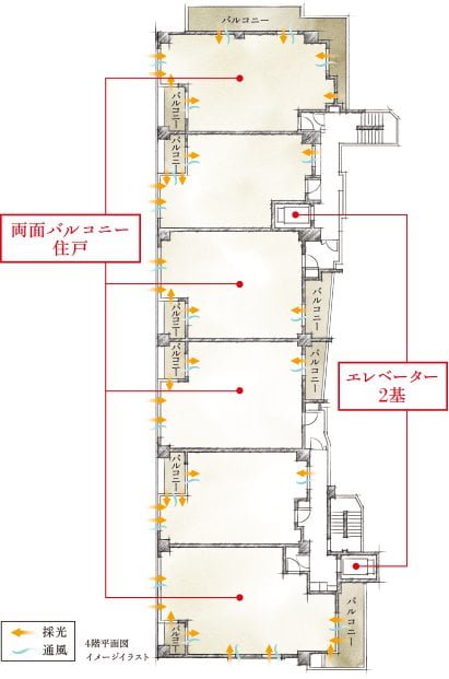 インプレスト駒込染井の平面図