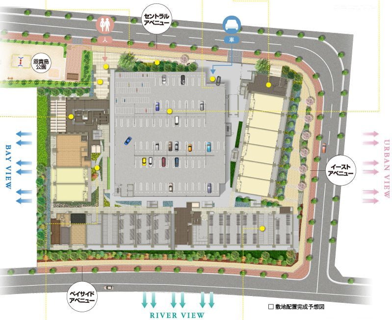 キングス夢咲シティ ひかりの街の敷地配置図