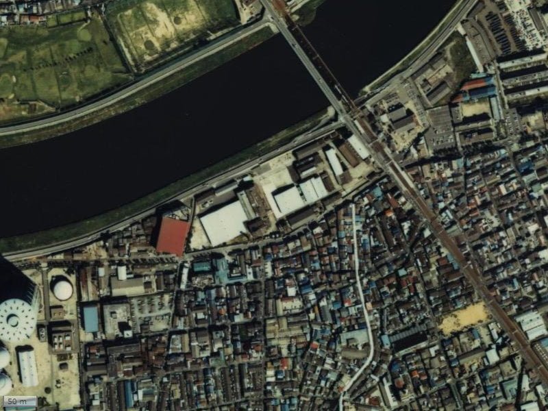 【1979~1983年度撮影】昔のシティテラス神崎川駅前の場所・周辺環境