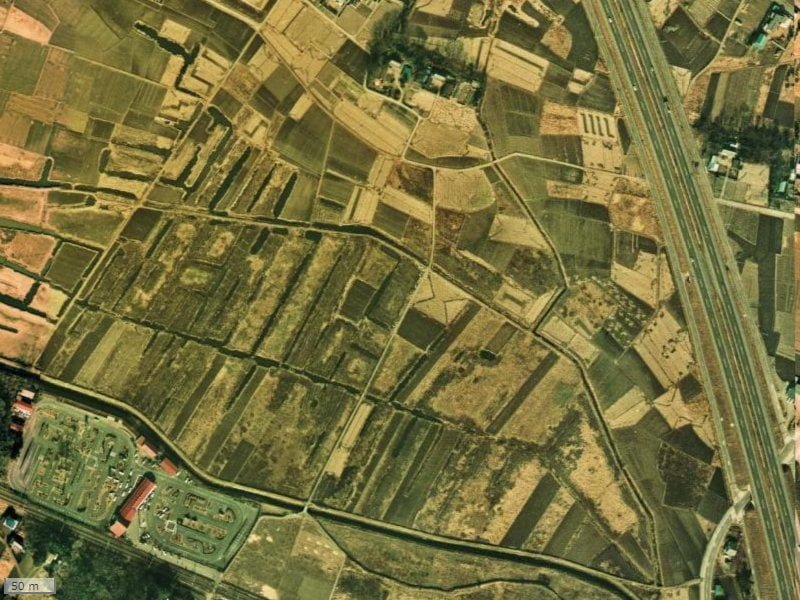 【1974～1978年度撮影】昔のライオンズガーデン花崎の場所・周辺環境