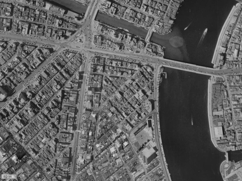 【1961～1969年度撮影】昔のグリーンパーク東日本橋リバーテラスの場所・周辺環境