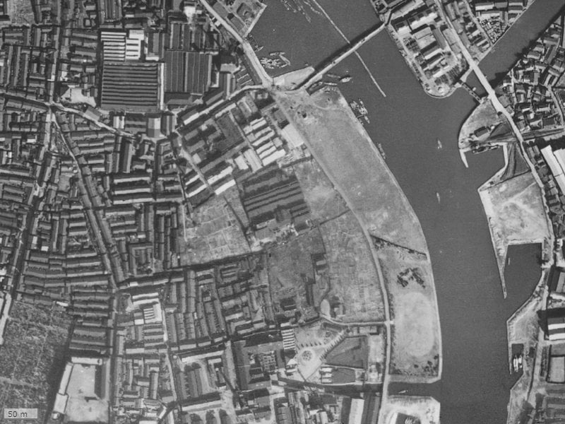 【1936～1942年度撮影】昔のアワーズ（OURS）の場所・周辺環境