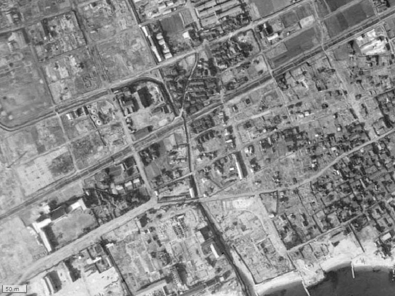 【1945~1950年度撮影】昔のラシーヌ深江の場所・周辺環境