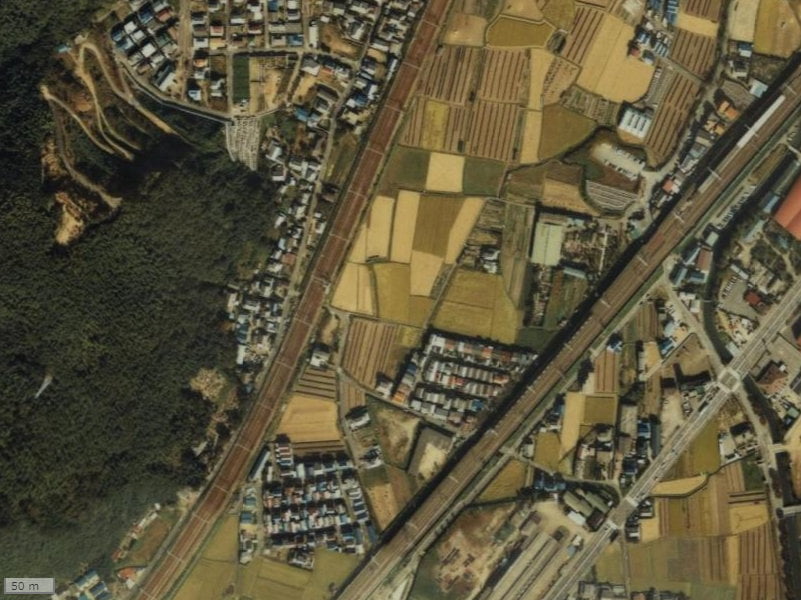 【1979～1983年度撮影】昔のエスリード高槻上牧の場所・周辺環境