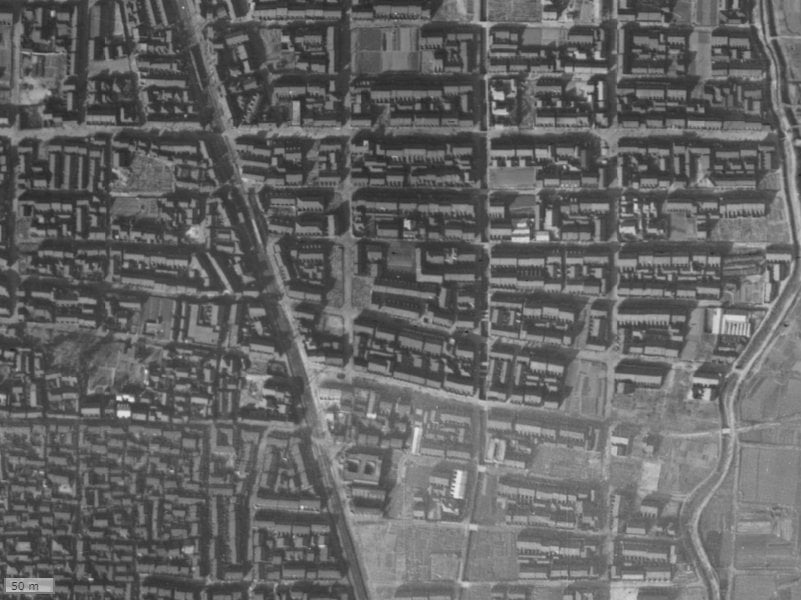 【1936～1942年度撮影】昔のシティハウス北田辺駅前の場所・周辺環境