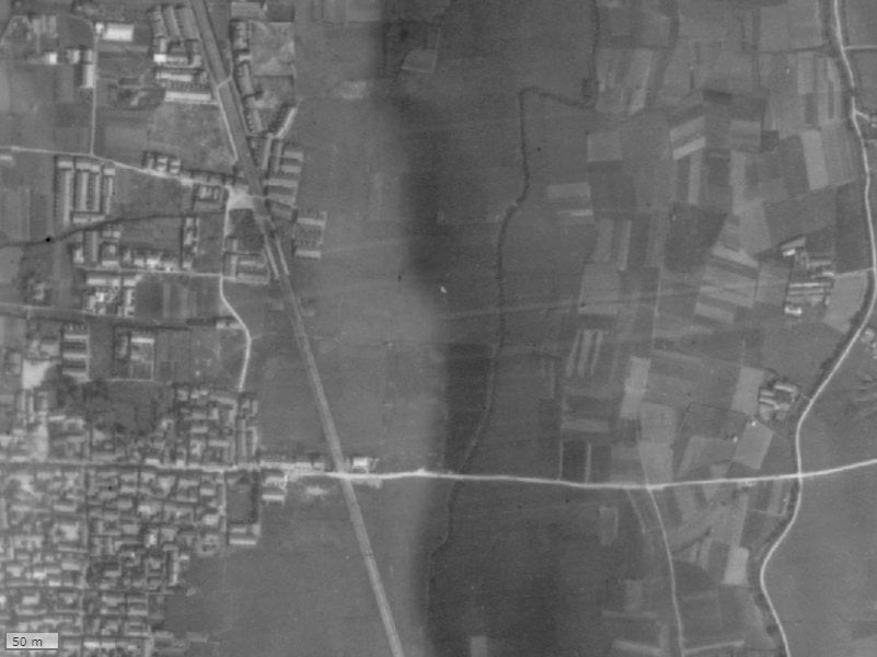 【1928年度撮影】昔のシティハウス北田辺駅前の場所・周辺環境