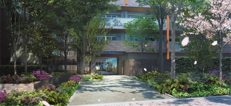 ブランズシティ調布のエントランスCG