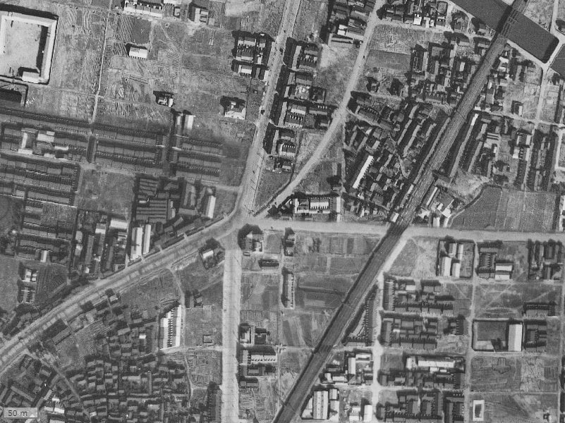 【1936～1942年度撮影】昔のプレミスト関目高殿駅前の場所・周辺環境