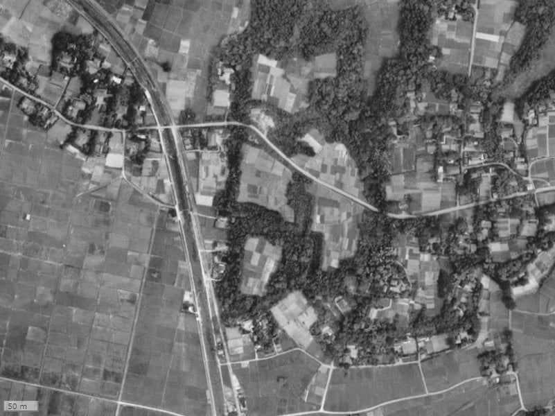 【1961～1969年度撮影】昔のエクセレントシティ新松戸グランの場所・周辺環境