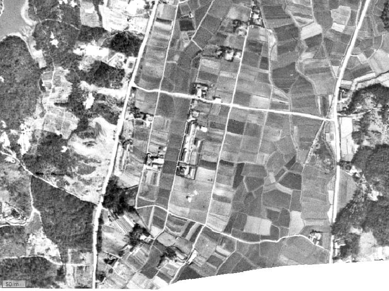 【1945～1950年度撮影】昔のアンピール長住南の場所・周辺環境