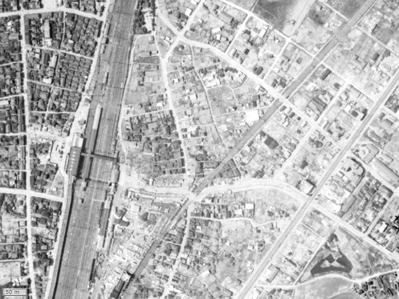 【1945~1950年度撮影】昔のニッコーハイム鶴見中央の場所・周辺環境