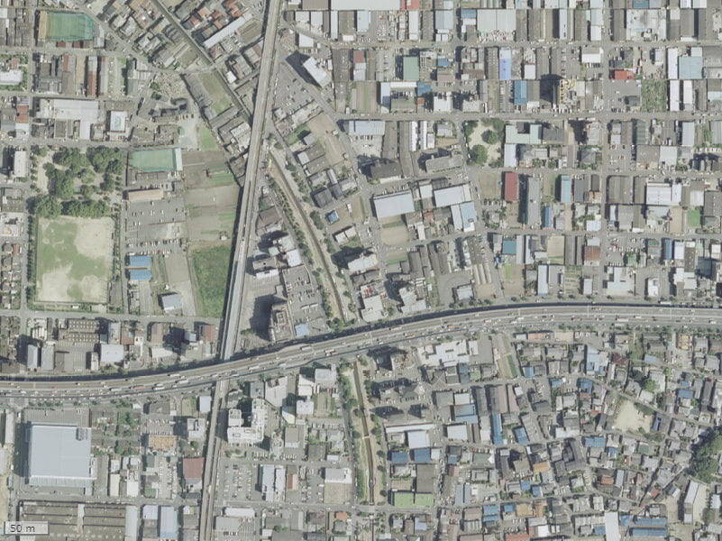 【2007年度撮影】昔のプロパレス高井田センシージョの場所・周辺環境