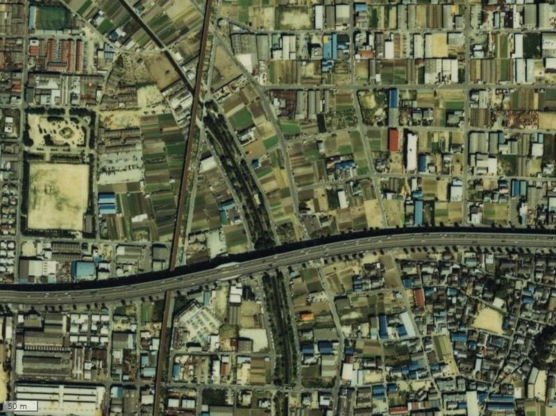 【1979~1983年度撮影】昔のプロパレス高井田センシージョの場所・周辺環境