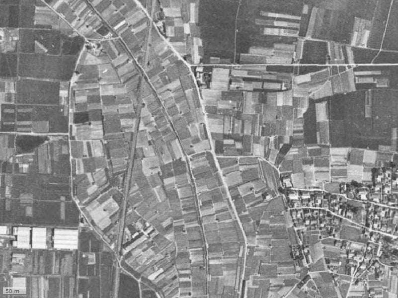 【1945~1950年度撮影】昔のプロパレス高井田センシージョの場所・周辺環境