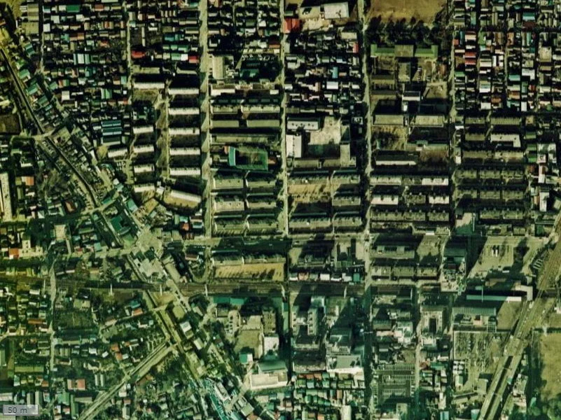 【1974～1978年度撮影】昔のパークシティ武蔵小杉ザ・ガーデンタワーズの場所・周辺環境