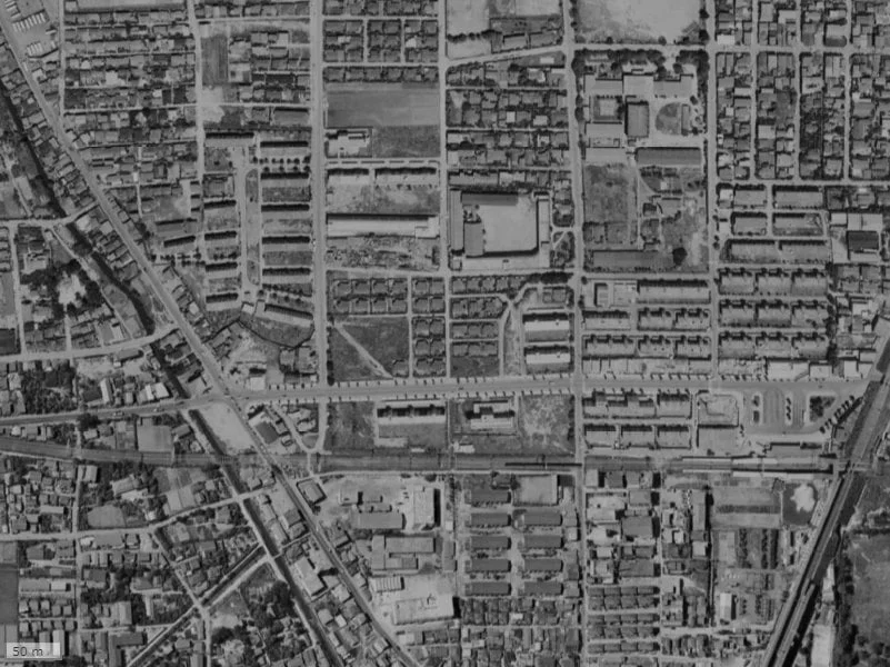 【1961～1969年度撮影】昔のパークシティ武蔵小杉ザ・ガーデンタワーズの場所・周辺環境