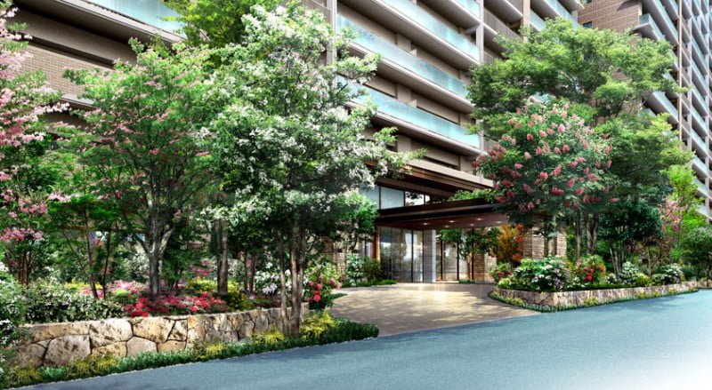 オハナ鶴間ガーデニアの外観CG
