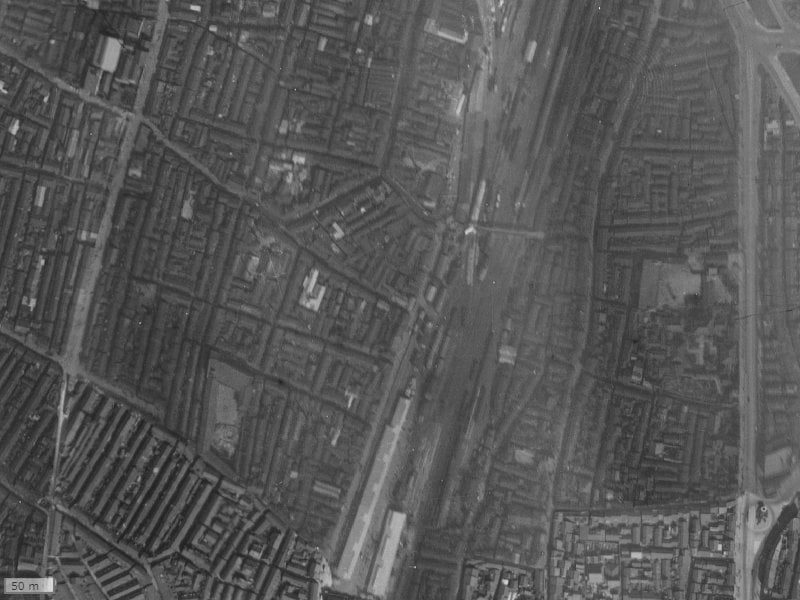 【1936～1942年度撮影】昔のなんばセントラルプラザリバーガーデンの場所・周辺環境