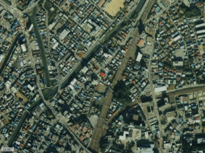 【1987～1990年度撮影】昔のパークホームズ松戸グランフォレストの場所・周辺環境